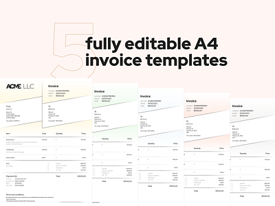 Free A4 invoice template fully editable a4 account bill clear dailyui design figma figmadesign free freebie freebies freelancer invoice invoice design invoice template invoices minimal minimalistic pay work