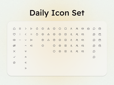 Daily UI Icon Set