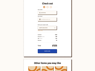 Redeem coupon Daily UI