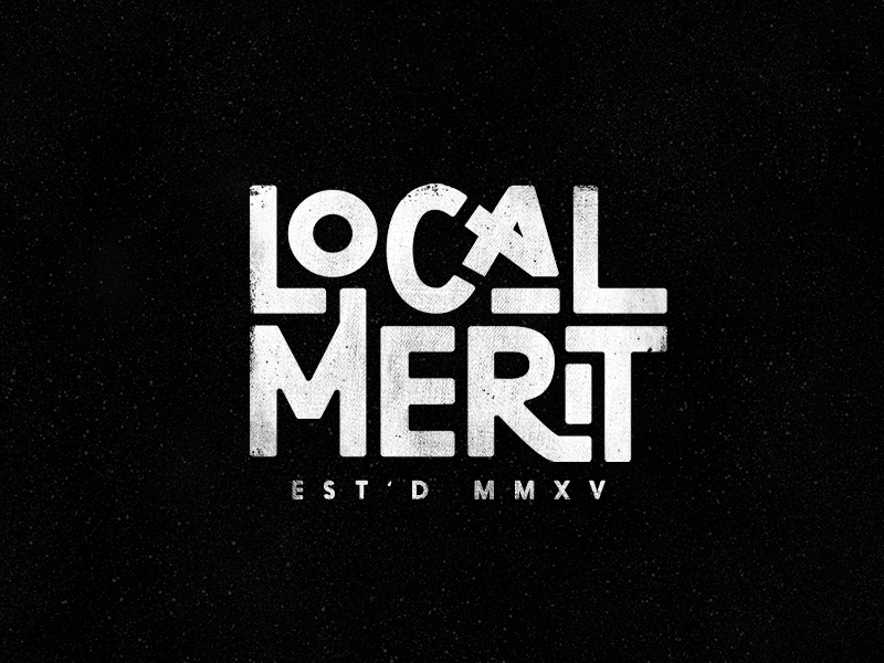 Logotype: Local Merit Co. / Rebound handdrawn lettering logo logotype type typography vector vintage