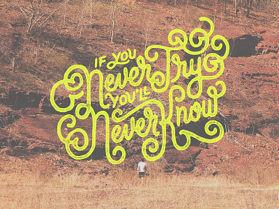 Handlettering: Try coldplay handdrawn handlettering inspiration lettering quote type typography vintage