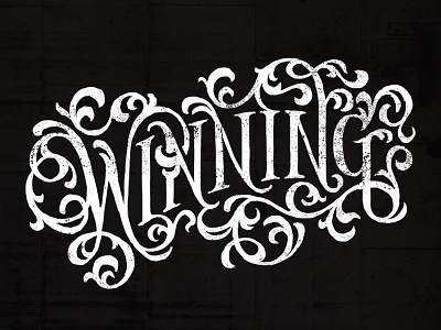Handlettering: Winning flourishes handdrawn handlettering lettering logo logotype vintage