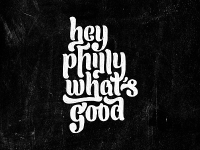 Handlettering: Philly, 01 handdrawn handlettering lettering monochrome philadelphia type typography