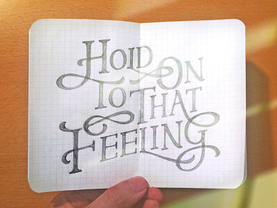 Handlettering: Don't Stop Believin' handdrawn handlettering inspiration lettering lyrics summerofsketching type typography