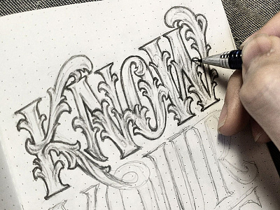 Handlettering: Know Your Value WIP handlettering inspiration lettering type typography vintage