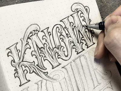 Handlettering: Know Your Value WIP