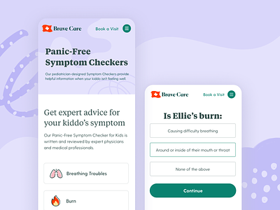 Panic-Free Symptom Checkers accessibility design healthcare inclusivity pediatrics web web design