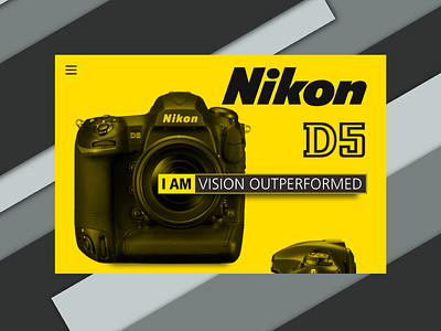 Daily UI // 003 – Revision 003 challenge daily dailyui design e commerce landing nikon page photography ui ux