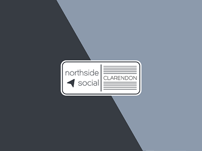 WIP: Northside Social Rebrand v2 brand design brand identity brand logo logo logo design minimal monochrome rebrand