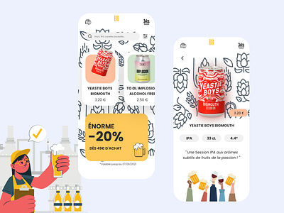 Better Beer beer bière branding design e commerce e shop graphic design illustration shop ui ux vector webapp