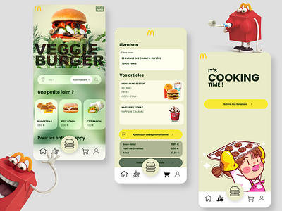 McDo Delivery (redesign) branding delivery design e commerce food graphic design icon illustration logo macdo mcdo shop typography ui ux vector veggie