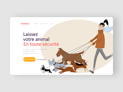 Petsitterz. animaux design graphic design illustration logo motion graphics pet petsitter service typography ui ux vector web