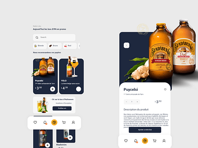 BeerBoxee app application beer biere brand branding design e shop graphic design home icon illustration logo shop shopping typ typography ui ux vector