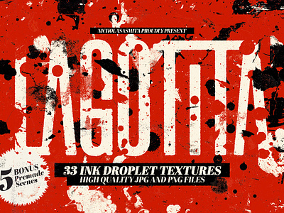 La Gogita: 33 Ink Droplet Textures