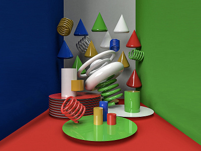 Google isn't it 3d 3d art abstract abstract 3d abstract art abstraction adobe dimension blue design dimension google googling green illustration re red shape shapes tube yellow