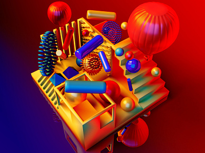 Afternoon Reality Club 3d 3d art abstract abstract 3d abstract art abstract scene abstraction adobe dimension afternoon design dimension illustration reality club scene shape shapes