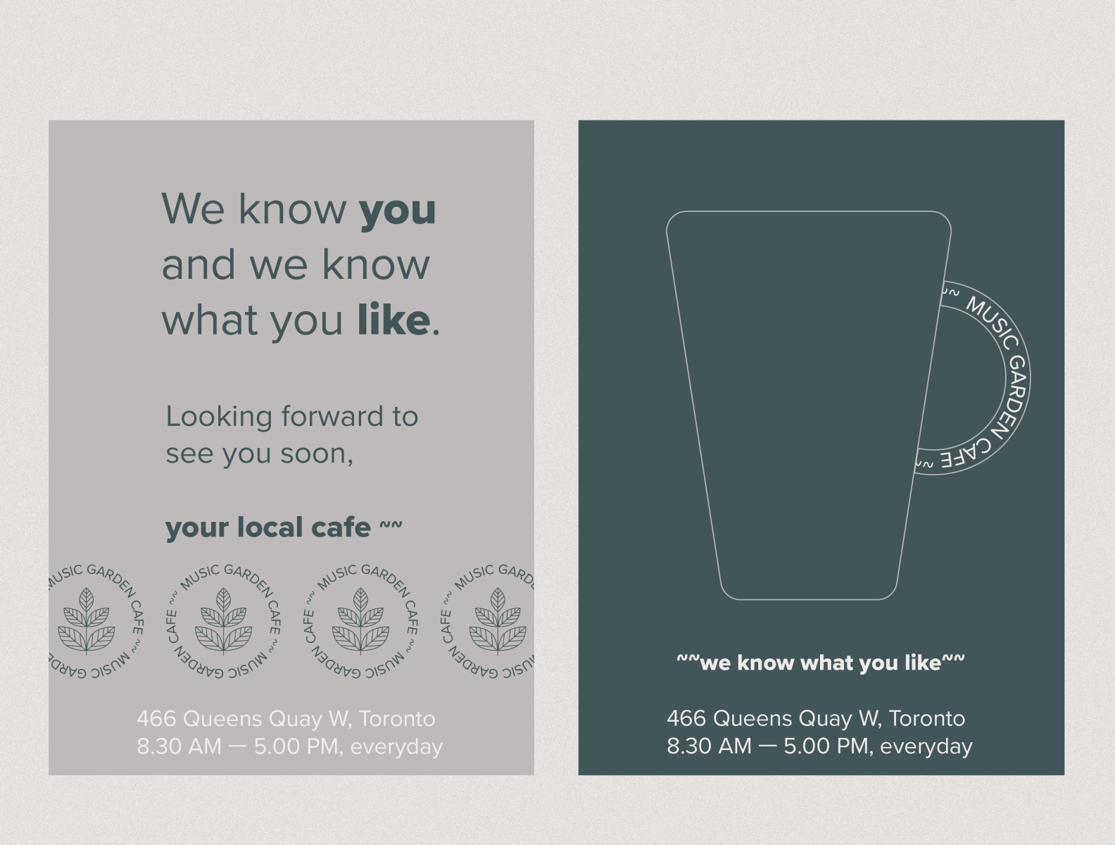 Posters for Music Garden Cafe by Kseniia Puzrova on Dribbble