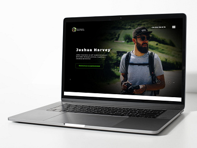 Landing page for photographer design landing ui ux