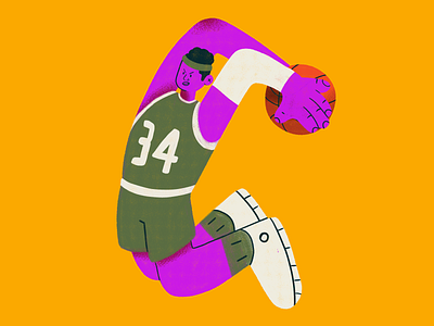 Giannis Antetokounmpo - NBA project character character design design digital painting illustration nba