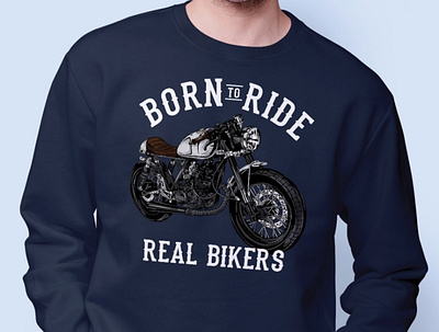 Born to Ride camping rider runing t shirt