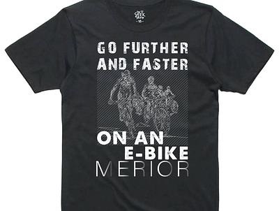 Go Further And Faster bikker camping ridder running t shirt