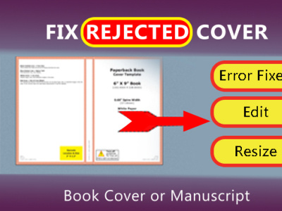 Fix error cover edit error cover error manuscript fix error fix error cover fix manuscript modify modify cover pdf resize redesign
