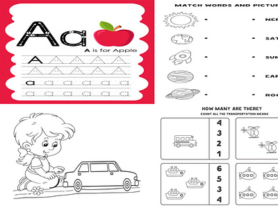 Workbook, Worksheet design for kids