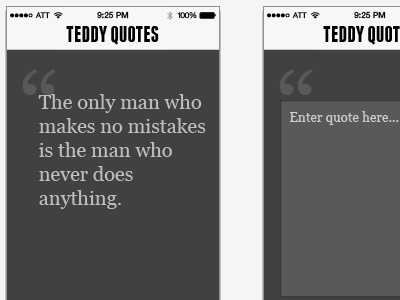 Teddy Quotes... a test app