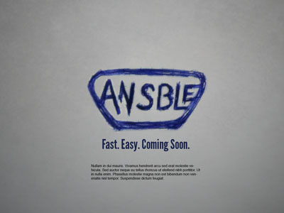 Temporary ansble landing page ansble logo