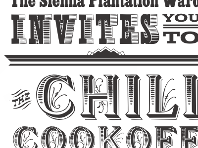 Chili Cookoff! egyptienne typography western