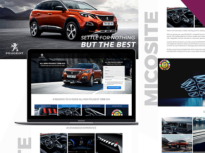 Peugeot Landing page branding ui ux design webdesign