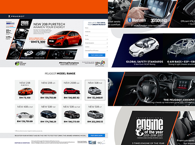 Peugeot Landing page II branding landing page microsite ux design webdesign