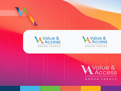 Value & Access logo branding design illustration logo vector