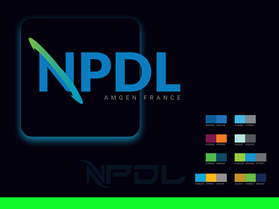 NPDL logo branding design illustration logo typography ui vector