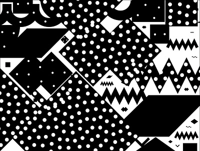 Mono Contain - Illustration Pack abstract art artwork background black and white branding design flat geometric graphic illustration illustrations minimal mono pattern pattern design presentation vector