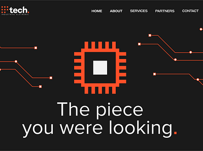 Tech Website Landing page branding graphic design ux