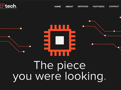 Tech Website Landing page