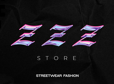 ZZZ Store Brand branding fashion logo typography