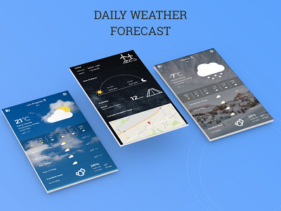 Weather mobile app mobile design ui design user experience user interface design ux design weather app weather forecast