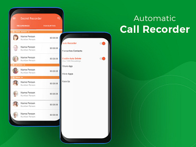 Automatic call recorder mobile app automatic call recorder call recorder mobile app design mobile design ui design user experience user interface design ux design