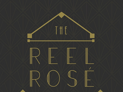 Poster Design | The Reel Rosé Film Festival art deco graphic design illustration layout design poster poster design print design