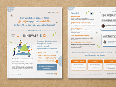 One-Pager Design editorial graphic design illustration layout design marketing collateral one pager print design