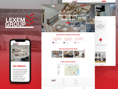Lexem Group - New Website Design & Build design ui ux web design