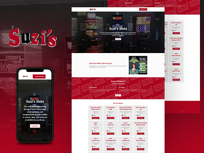 Suzi's Slots ui ux web design