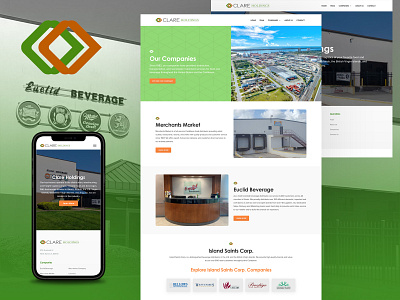 Clare Holdings - New Website Design & Build graphic design ui ux web design web development