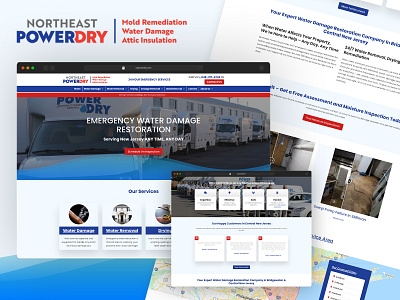 Northeast Power Dry Website Rebuild ui ux web design