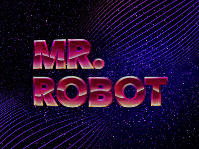 Mr Robot • Graphic Design mr robot retro retro design retrowave space television vhs video