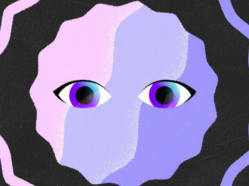 Hypnotic Eyes • Motion Design animation design eyes gif loop motion motion design motion graphics purple