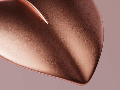 Pothos Leaf Close Up • 3D Design 3d blender blender3d design gold plant rose gold texturing