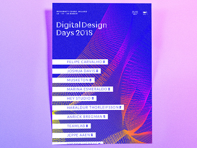 Digital Design Days • Graphic Design abstract blue colorful digital design days electric event generative graphic illustrator neon poster shape